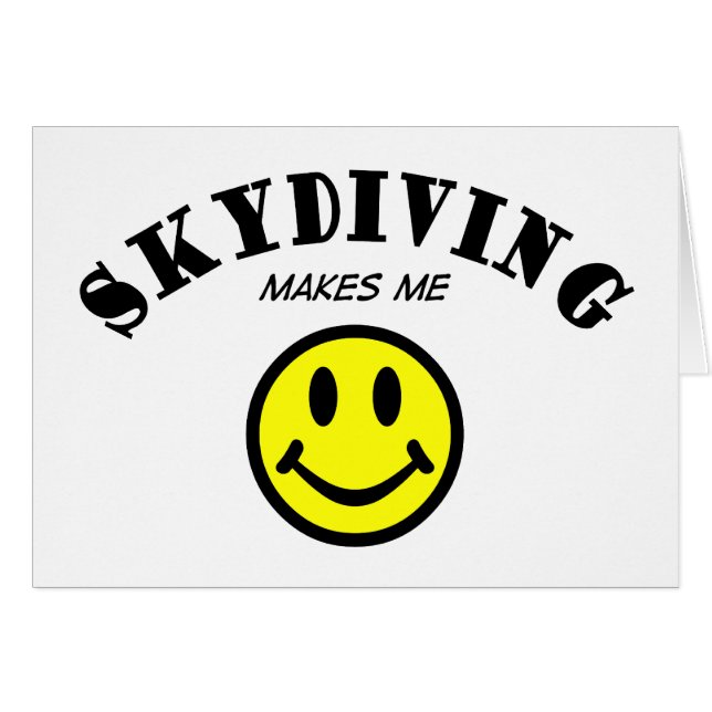 Cartão MMS: Skydiving (Frente Horizontal)