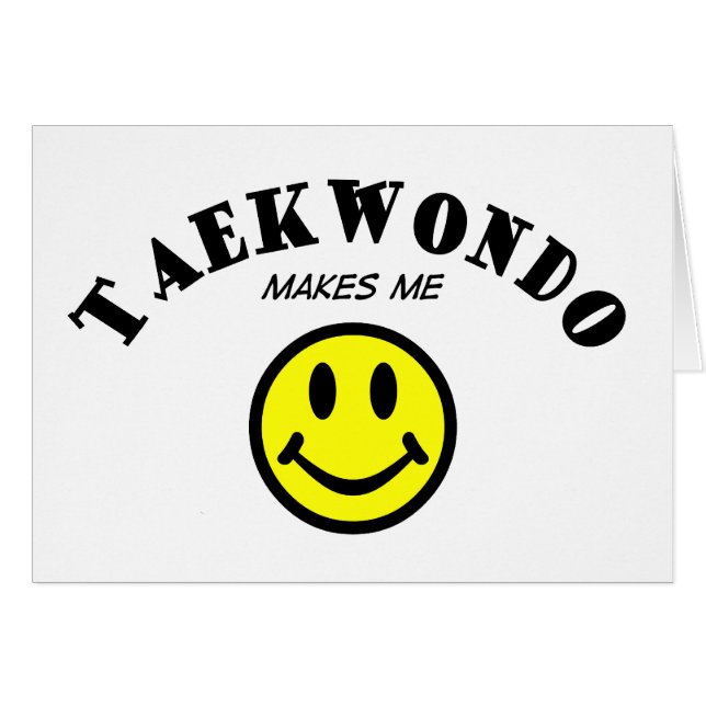 Cartão MMS: Taekwondo (Frente Horizontal)