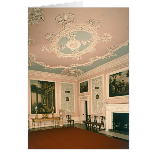 Cartão Mobília da sala de jantar, 1767 (Frente)