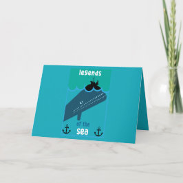 Cartão Moby Dick Sea Fantasy | Funny Ocean And Sea Servin