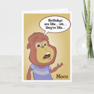 Cartão Moco Birthday Card