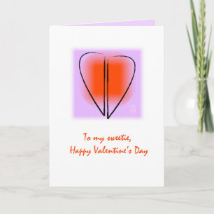 Cartão MOD Heart Love To My Sweetie Valentine Card