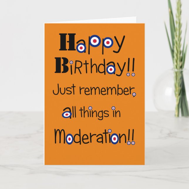 Cartão Mod humour Birthday card (Frente)