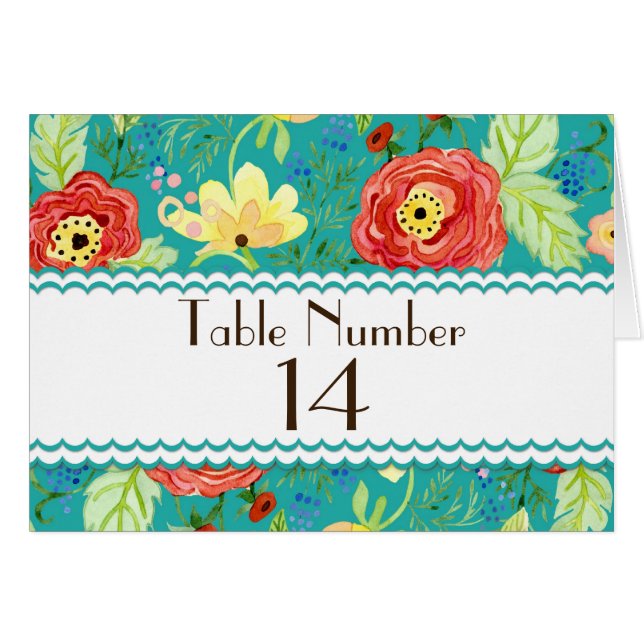 Cartão Mod Modern Floral Ranunculus Folheto Rosa (Frente Horizontal)