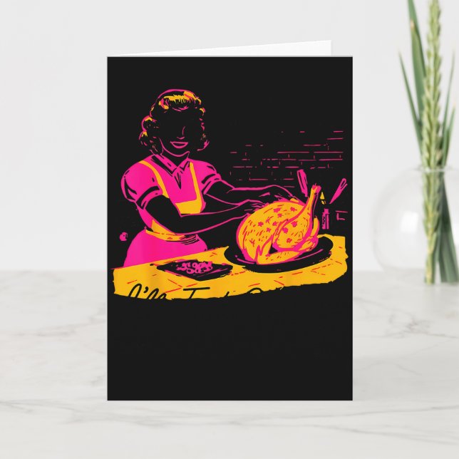 Cartão Moda de Dantess Vnw88 Claro que vou cozinhar para  (Frente)