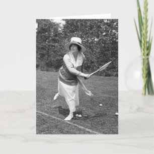 Cartão Moda Tênis no início dos anos 1900