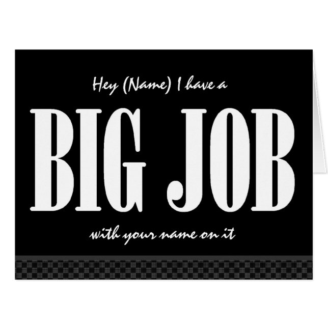 Cartão Modelo conhecido feito sob encomenda 2 ENGRAÇADOS (Frente horizontal)