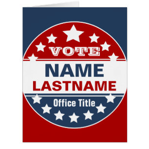 Cartão Modelo da Campanha Personalizada