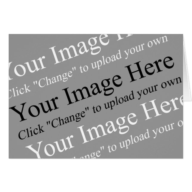 Cartão Modelo da placa de preenchimento de imagem persona (Frente Horizontal)