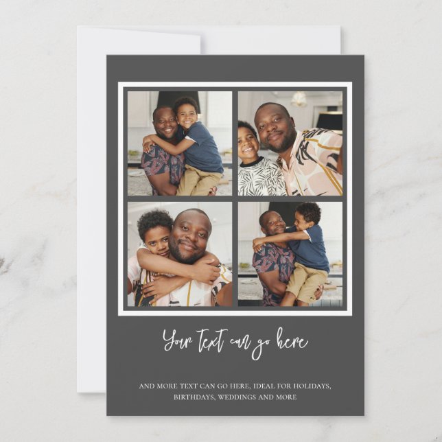 Cartão modelo de 4 fotos (Frente)