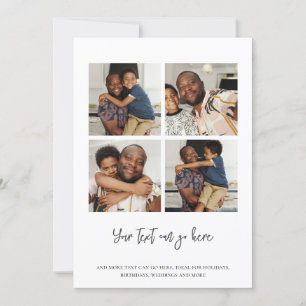 Cartão Modelo de 4 fotos