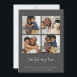 Cartão Modelo de 4 fotos<br><div class="desc">Quatro cartões planos de fotografias. Personalizados com suas próprias 4 fotografias e texto da Ricaso .. adicione seus próprios detalhes a esses cartões incríveis que farão uma impressão - adequados para muitas utilizações,  incluindo Natal,  Aniversários,  Casamentos e muito mais</div>