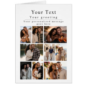 Cartão Modelo de Foto Saudações Foto Personalizada