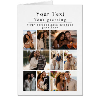 Cartão Modelo de Foto Saudações Foto Personalizada