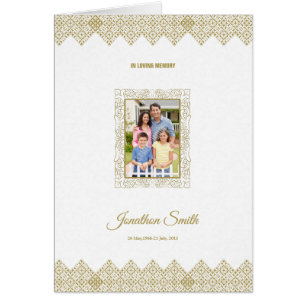 Cartão Modelo de Funeral Imprimível