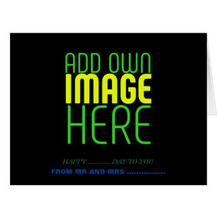 CARTÃO MODELO DE TEXTO DE IMAGEM NEGRA SIMPLES EDITÁVEL M