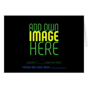 CARTÃO MODELO DE TEXTO DE IMAGEM NEGRA SIMPLES EDITÁVEL M