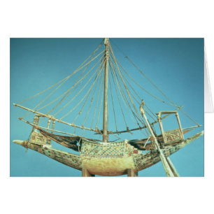 Cartão Modelo de um dos barcos do pharaoh
