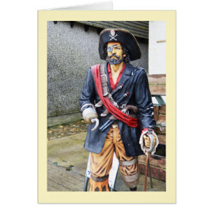 Cartão Modelo de um pirata