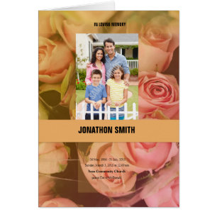 Cartão Modelo fúnebre floral