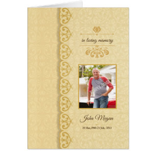 Cartão Modelo fúnebre Printable do programa