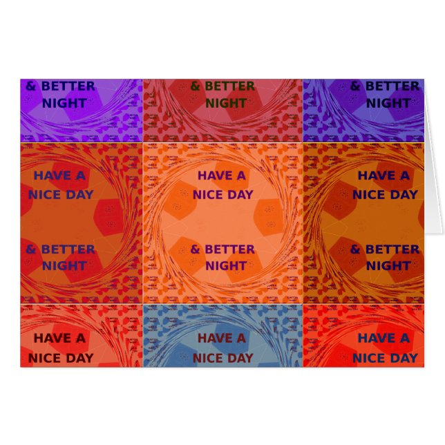 Cartão Modelo horizontal da placa de saudação (Frente Horizontal)