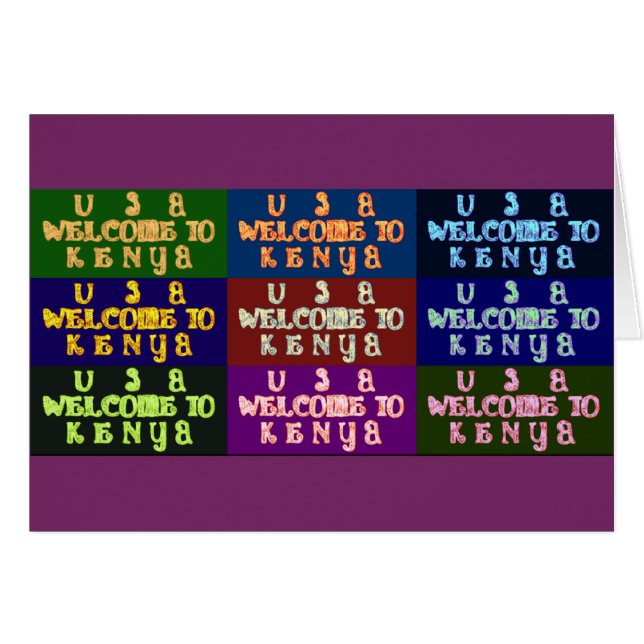 Cartão Modelo horizontal da placa de saudação (Frente Horizontal)