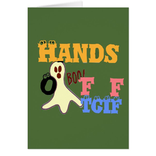 Cartão Modelo Vertical da placa de saudação TGIF (Frente)