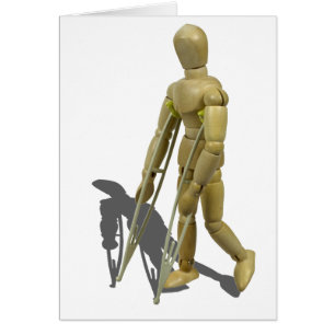 Cartão ModelWalkingWithCrutches110511