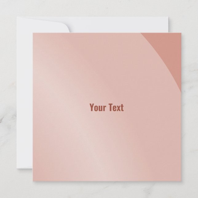 Cartão Moderado Salmão Moderno Sombreado Código Qr (Frente)