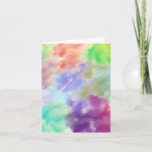 Modern Abstract Watercolor Clouds Colorful Pastel 