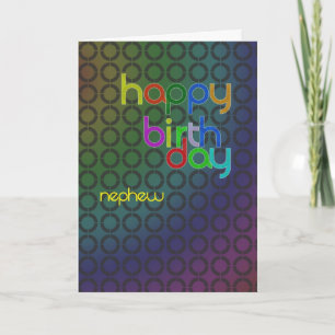 Cartão Modern Birthday card for nephew