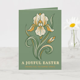 Cartão Modern Botanical Easter Blessings