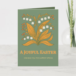 Cartão Modern Botanical Easter Blessings