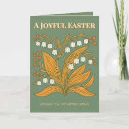 Cartão Modern Botanical Easter Blessings