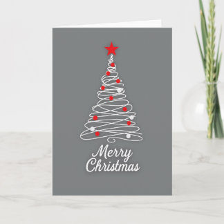 Cartão Modern Christmas Tree Card