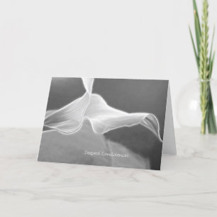 Cartão modern Condolence Card one Calla