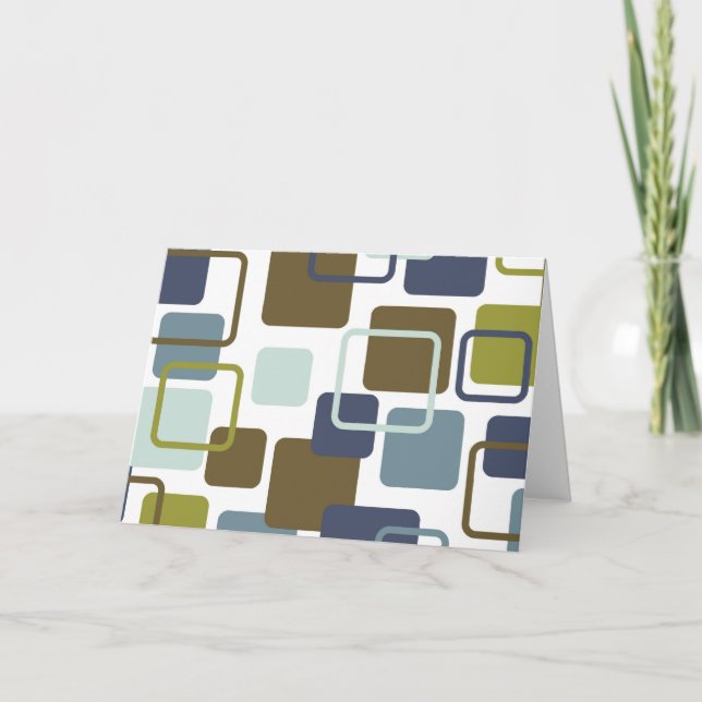 Cartão Modern Eames Rectangles 1 (Frente)