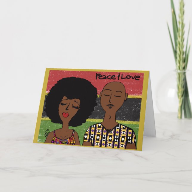 Cartão Modern Kwanzaa (Frente)