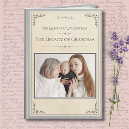 Cartão Modern Luxury Grandmother Storybook Mother's Day