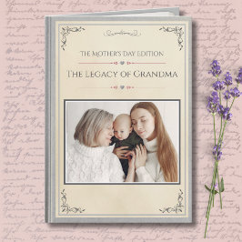 Cartão Modern Luxury Grandmother Storybook Mother's Day