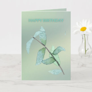 Cartão Modern Minimalist  Elegant Happy Birthday Card