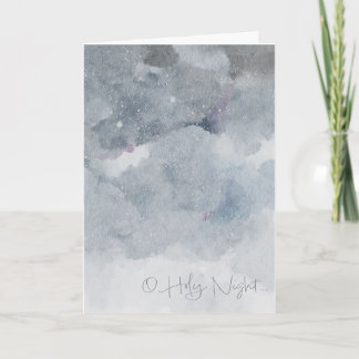 Cartão Modern Night Sky Watercolor