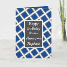 Modern Personalized Happy Birthday Nephew