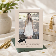 Modern Simple Congratulations Graduation Photo