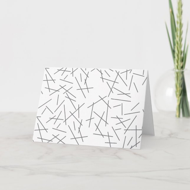 Cartão Modern, simple, messy, trendy graphic line pattern (Frente)