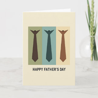 Cartão Modern Tie Graphic Father Card