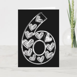 Cartão Moderno 67 Esboço Coração Correspondente 6 Criança