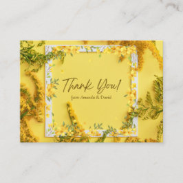 cartão moderno de flor amarela