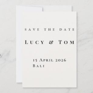 Cartão Moderno Elegante de Salvar a Data